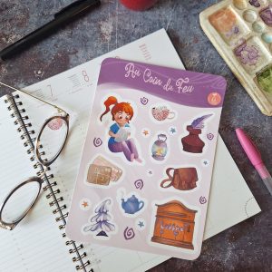 "Au coin du feu" – Planche de stickers