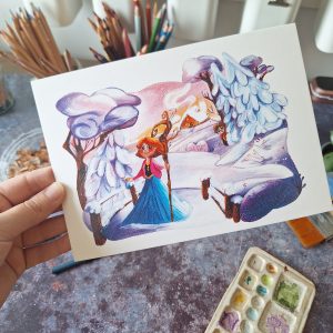Illustration "La princesse de l’hiver"