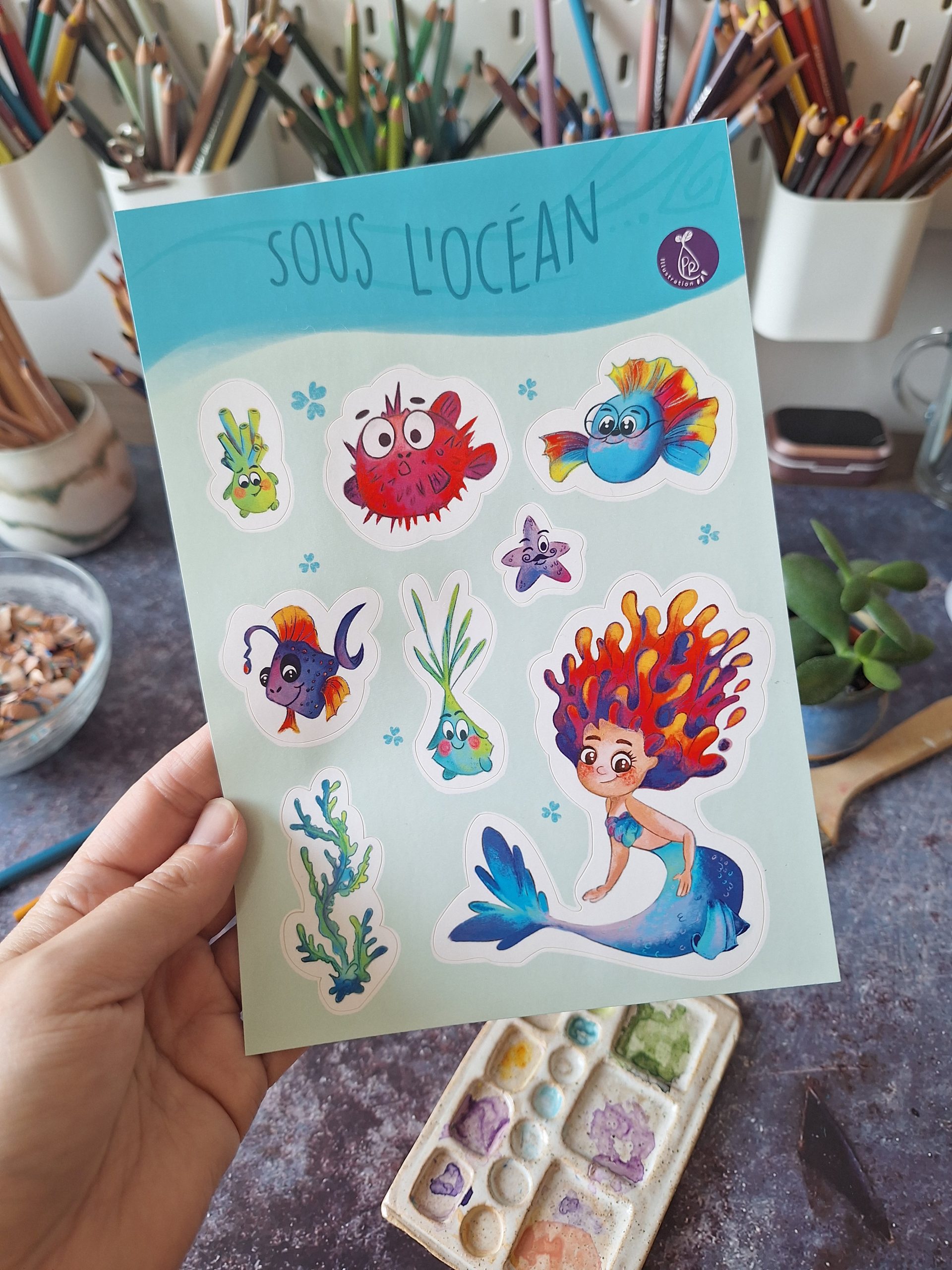 Stickers "Sous l'océan"