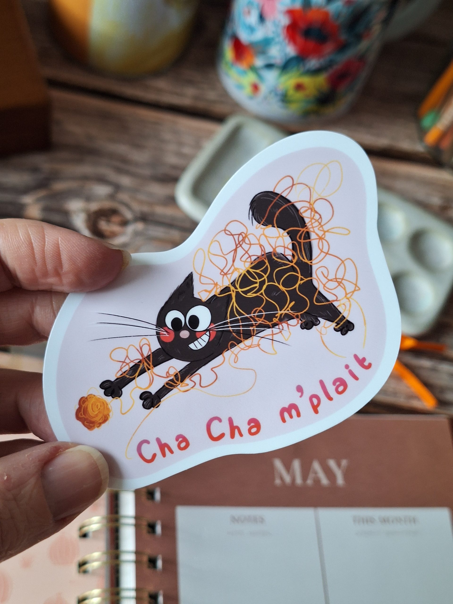 cha cha m'plait sticker