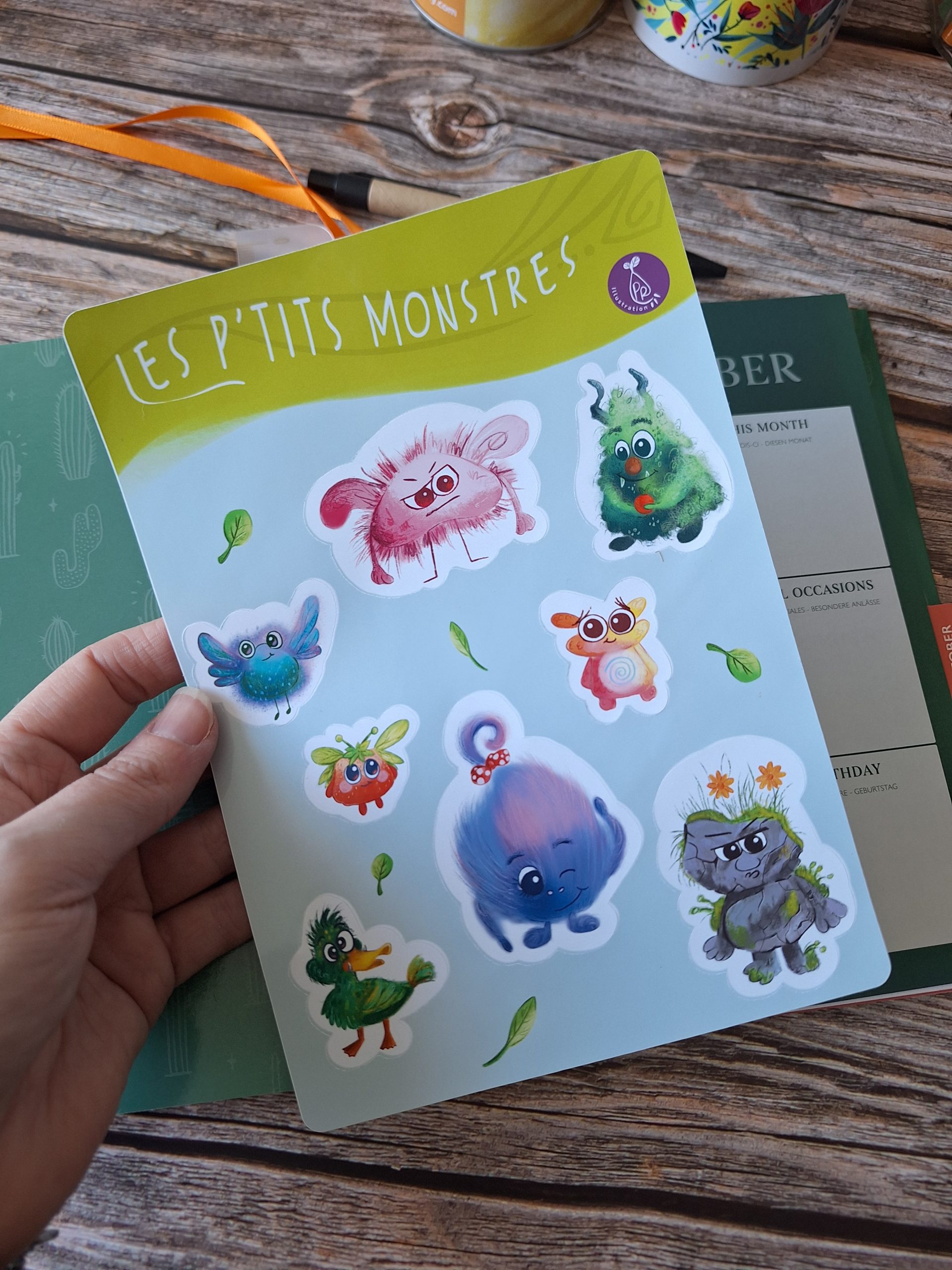 stickers les p'tits monstres