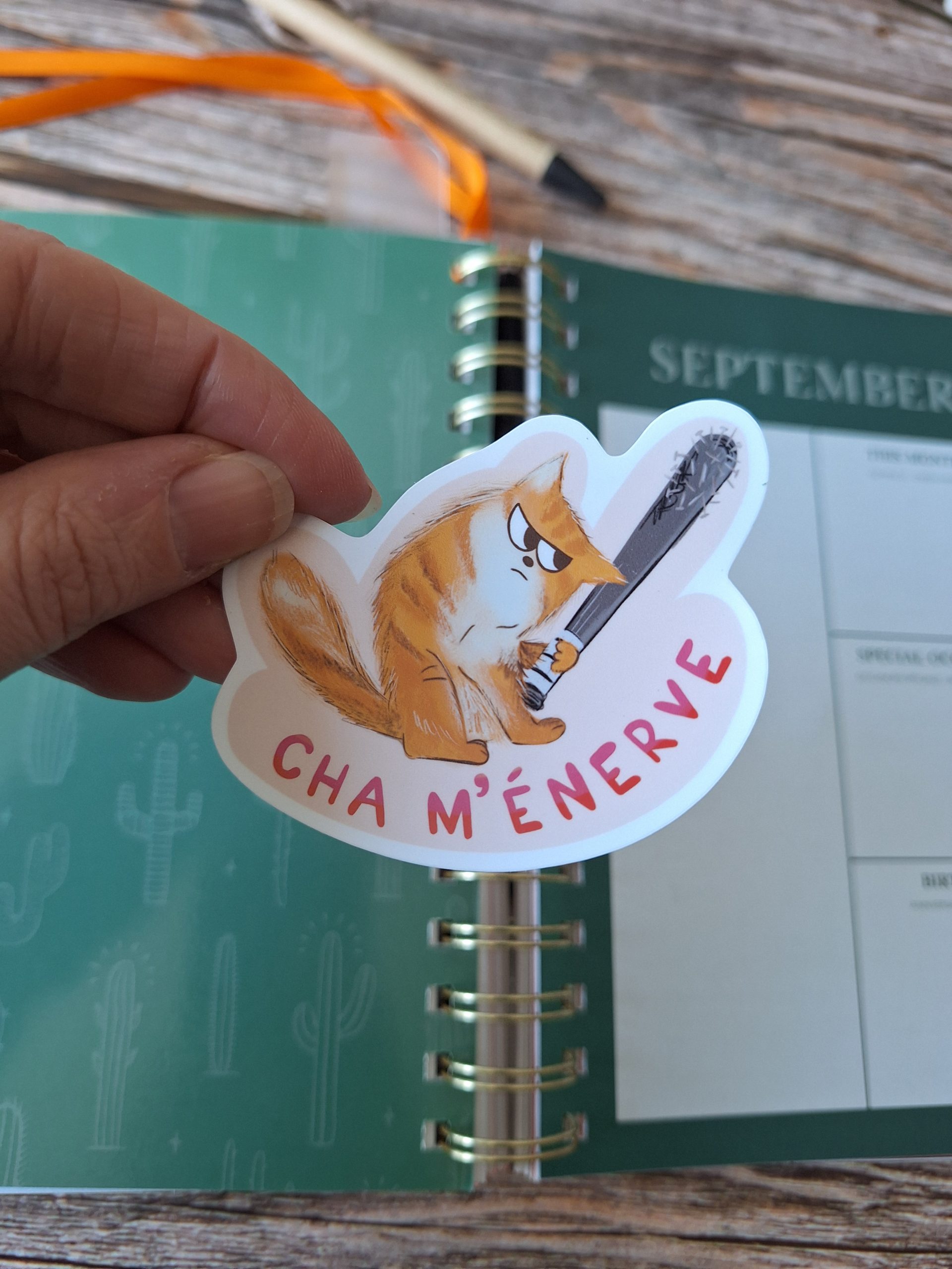 cha m'énerve autocollant